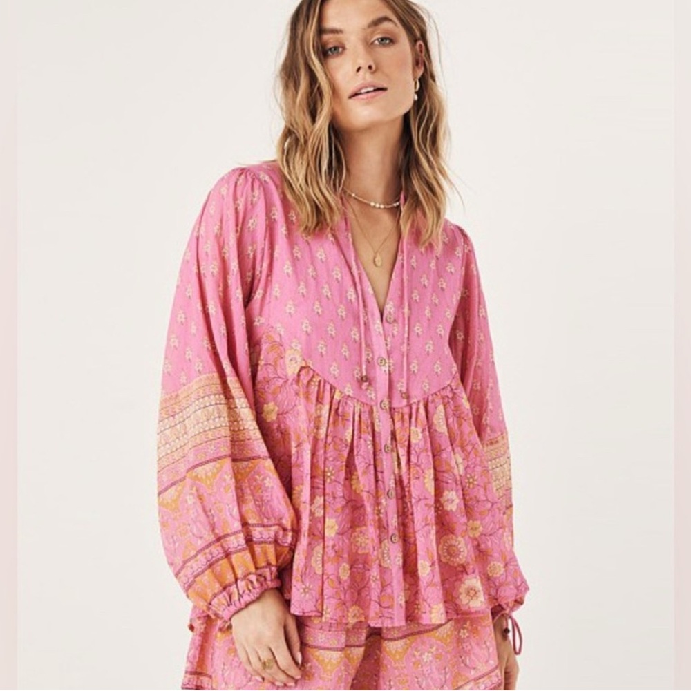 Spell Pink Boho Blouse